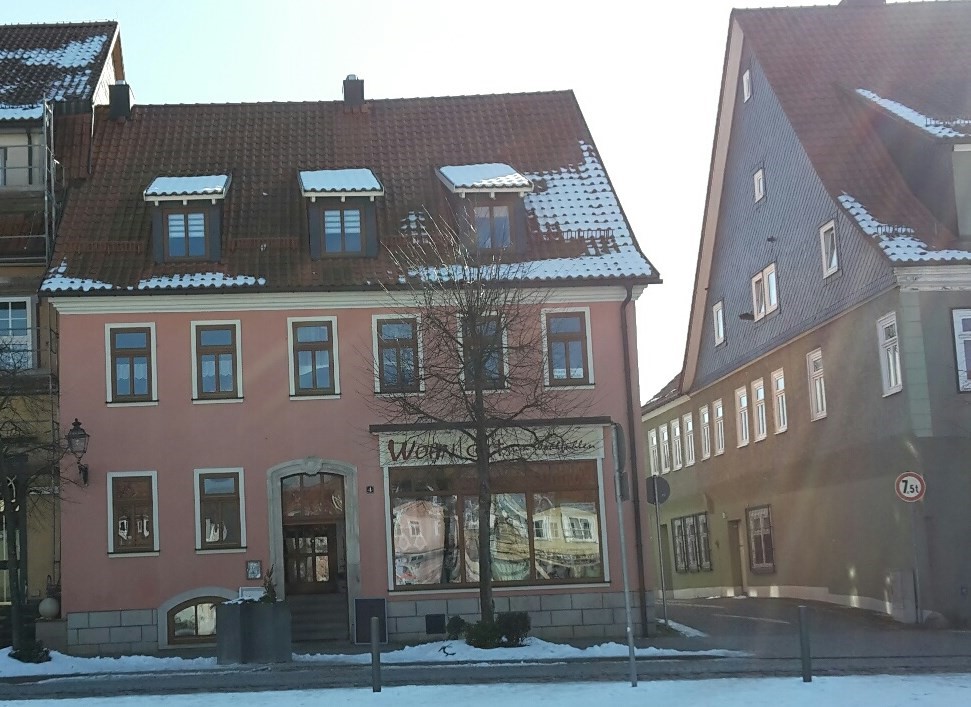 Das sanierte Geschäfts- und Wohnhaus Markt 4 von Moritz Liebmann heute, (Sammlung: Kerstin Macher)
