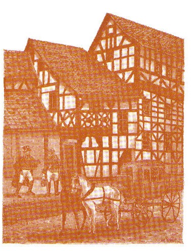 Die alte Posthalterei (erbaut 1436) in Schleusingen (Sammlung: Hans Schulz)