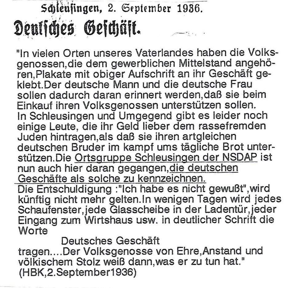 Artikel im Henneberger Kreisblatt